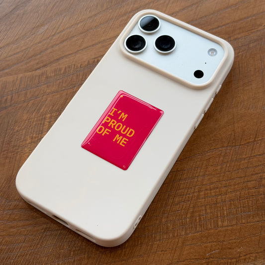 "I'M PROUD OF ME"
